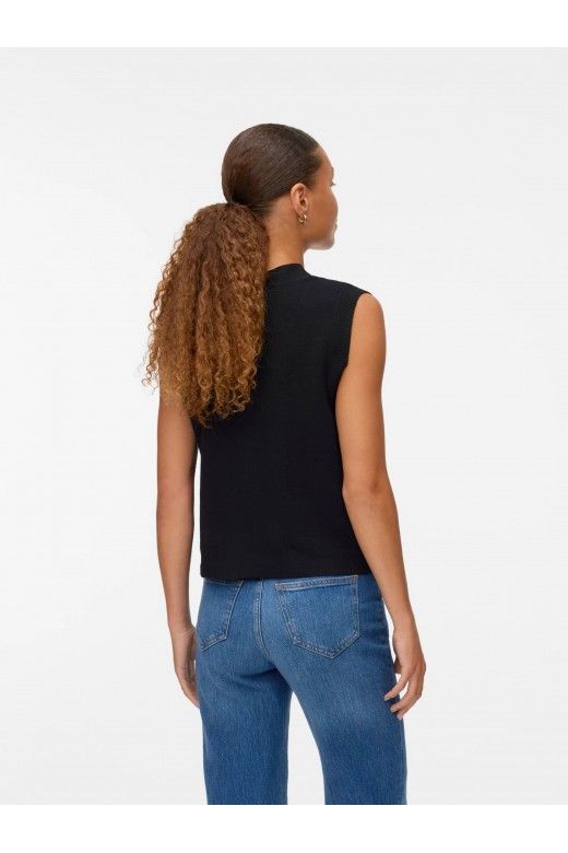 Colete MUlher Malha SABA V Buton VERO MODA