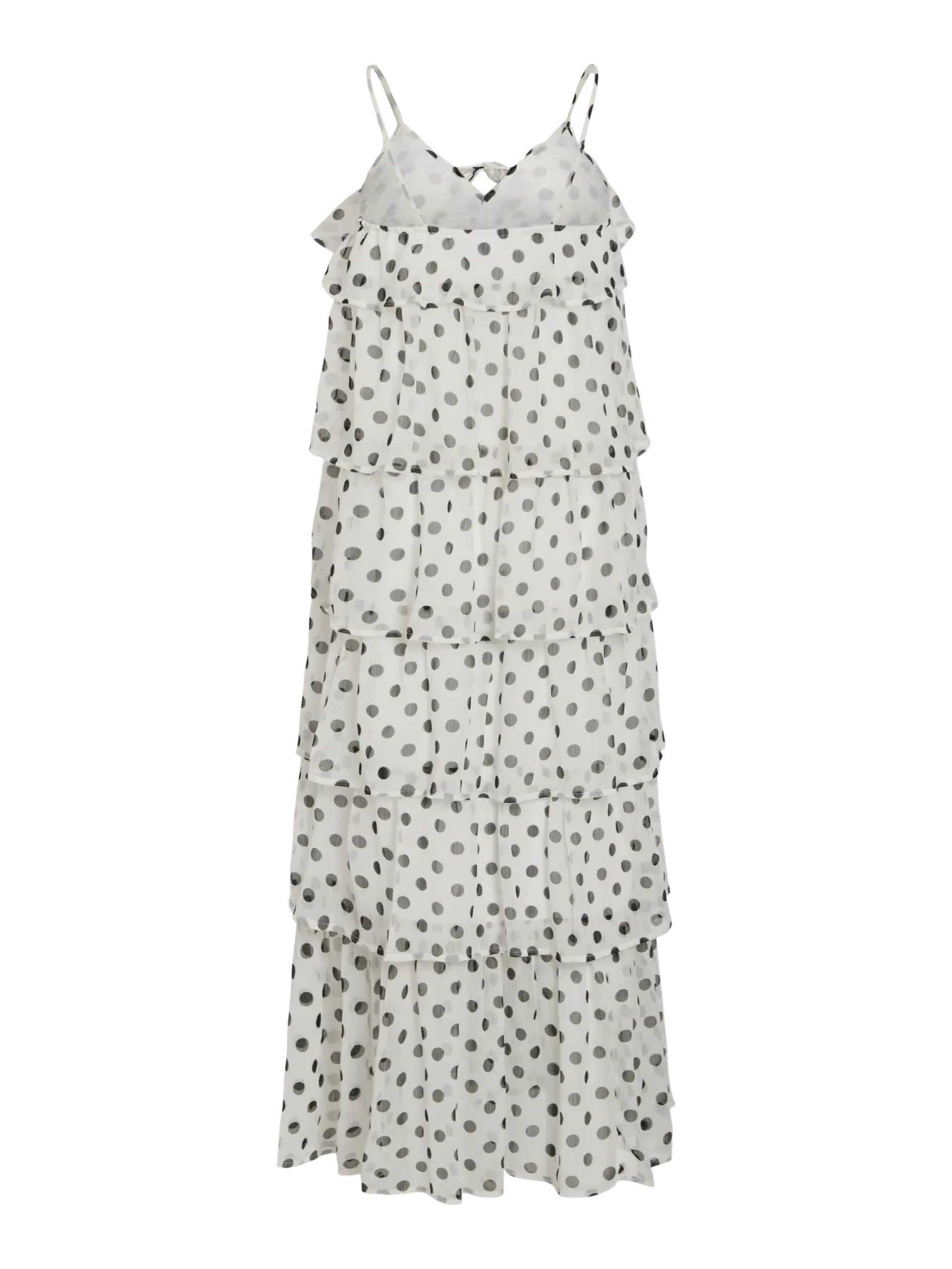 Vestido Maxi HARLEY Pintas Folhos VILA