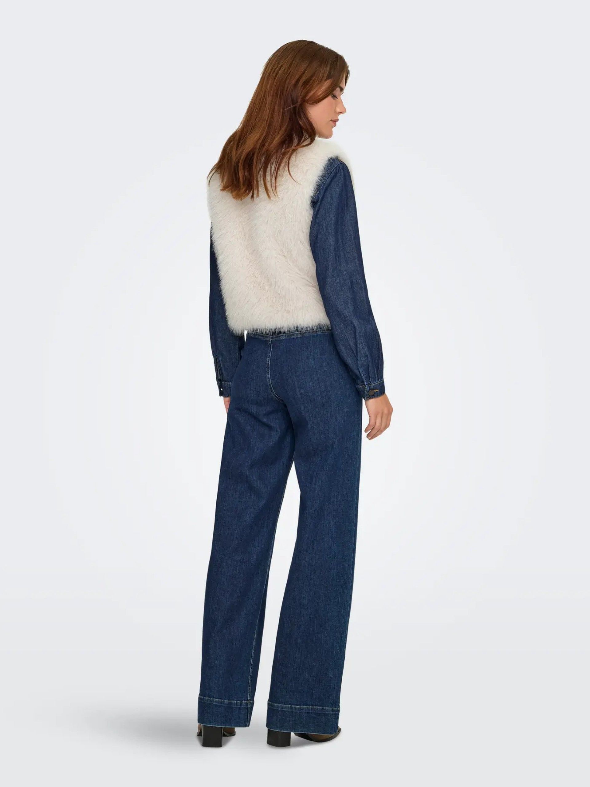 Colete Mulher Curto Pelo JDY ORA ONLY