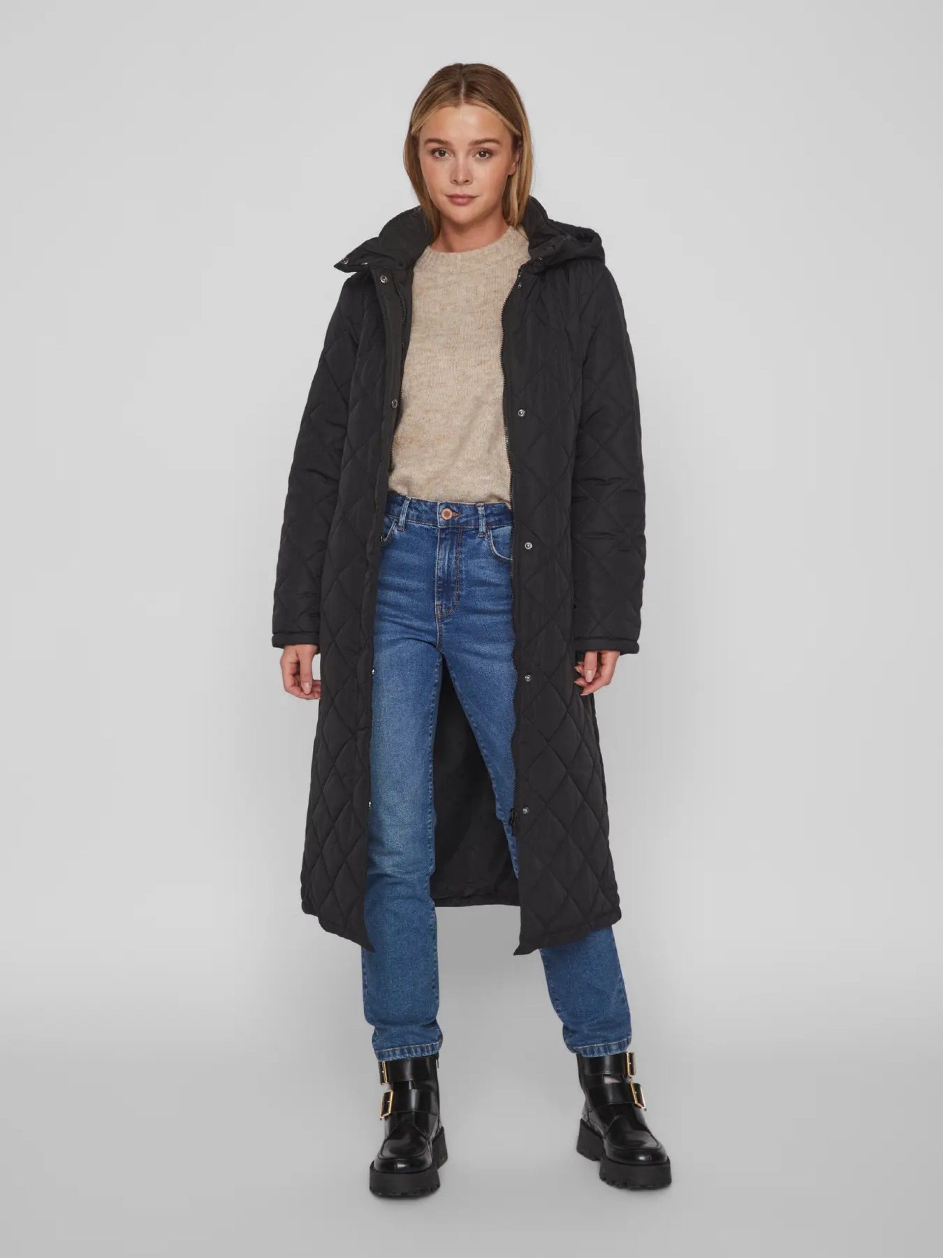 Casaco Mulher KANTE QUILTED Long Capuz VILA