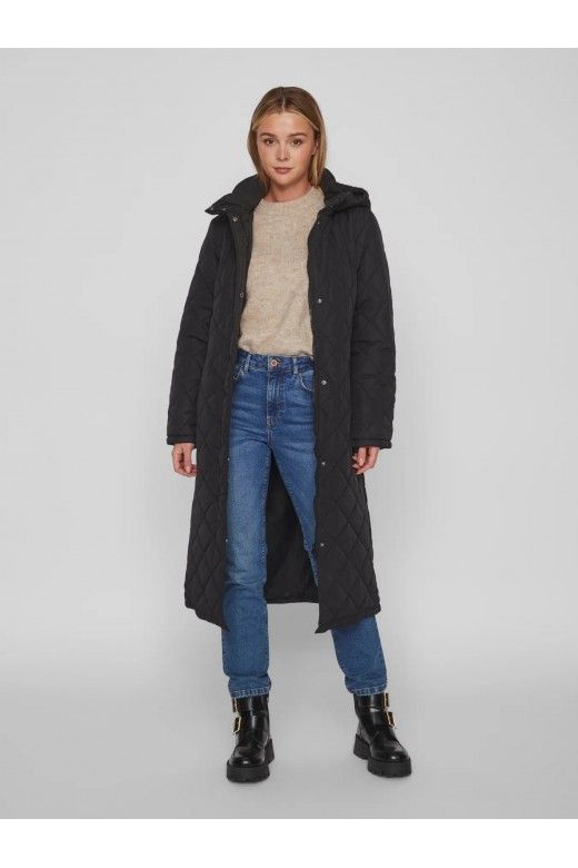 Casaco Mulher KANTE QUILTED Long Capuz VILA Casaco Mulher KANTE QUILTED Long Capuz VILA