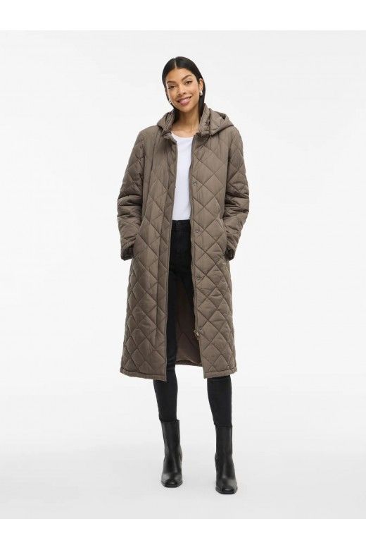 Casaco Mulher KANTE QUILTED Long Capuz VILA Casaco Mulher KANTE QUILTED Long Capuz VILA