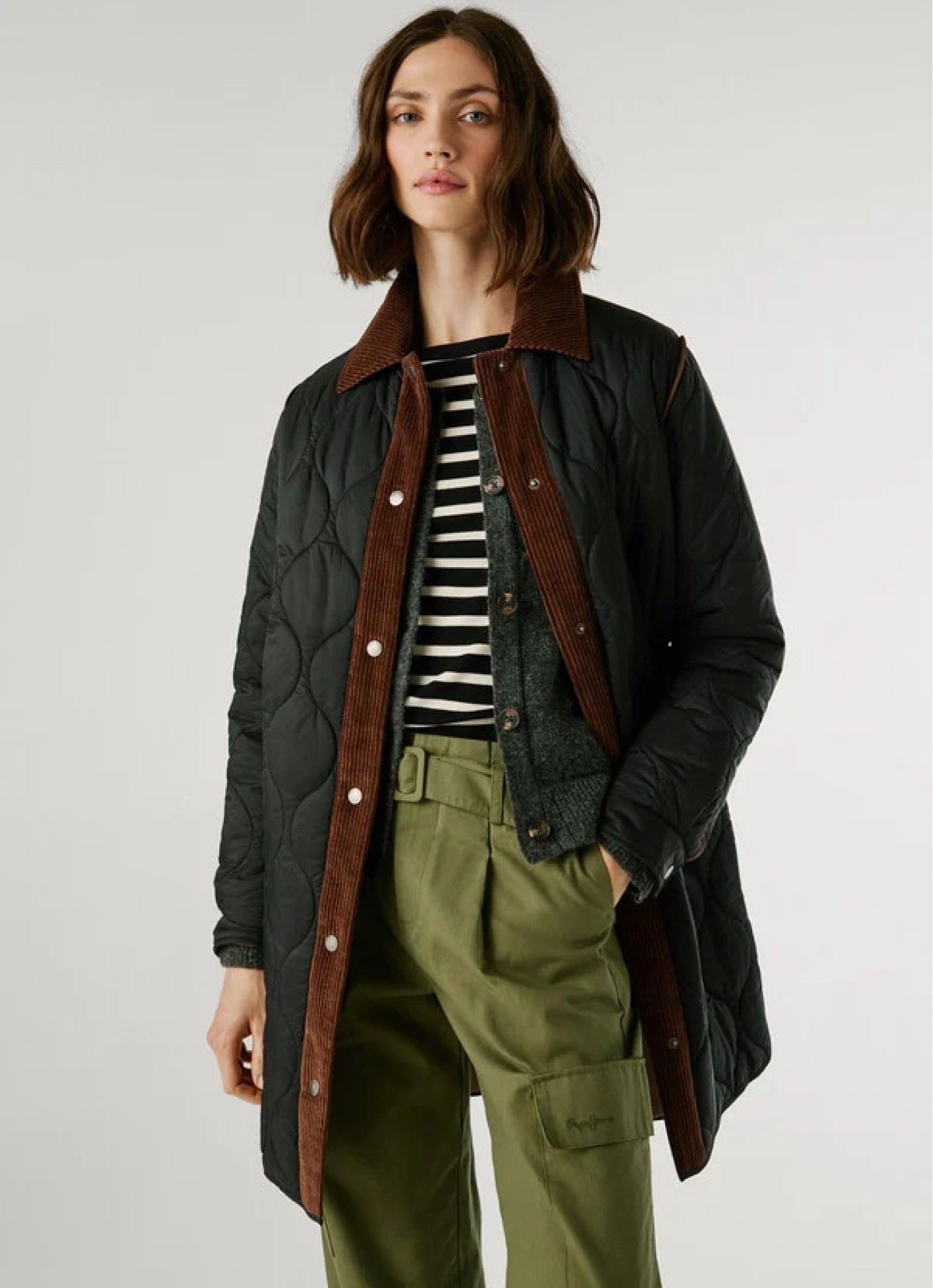 Casaco Mulher PAOLA Long Acolchoados PL4024337 Pepe Jeans