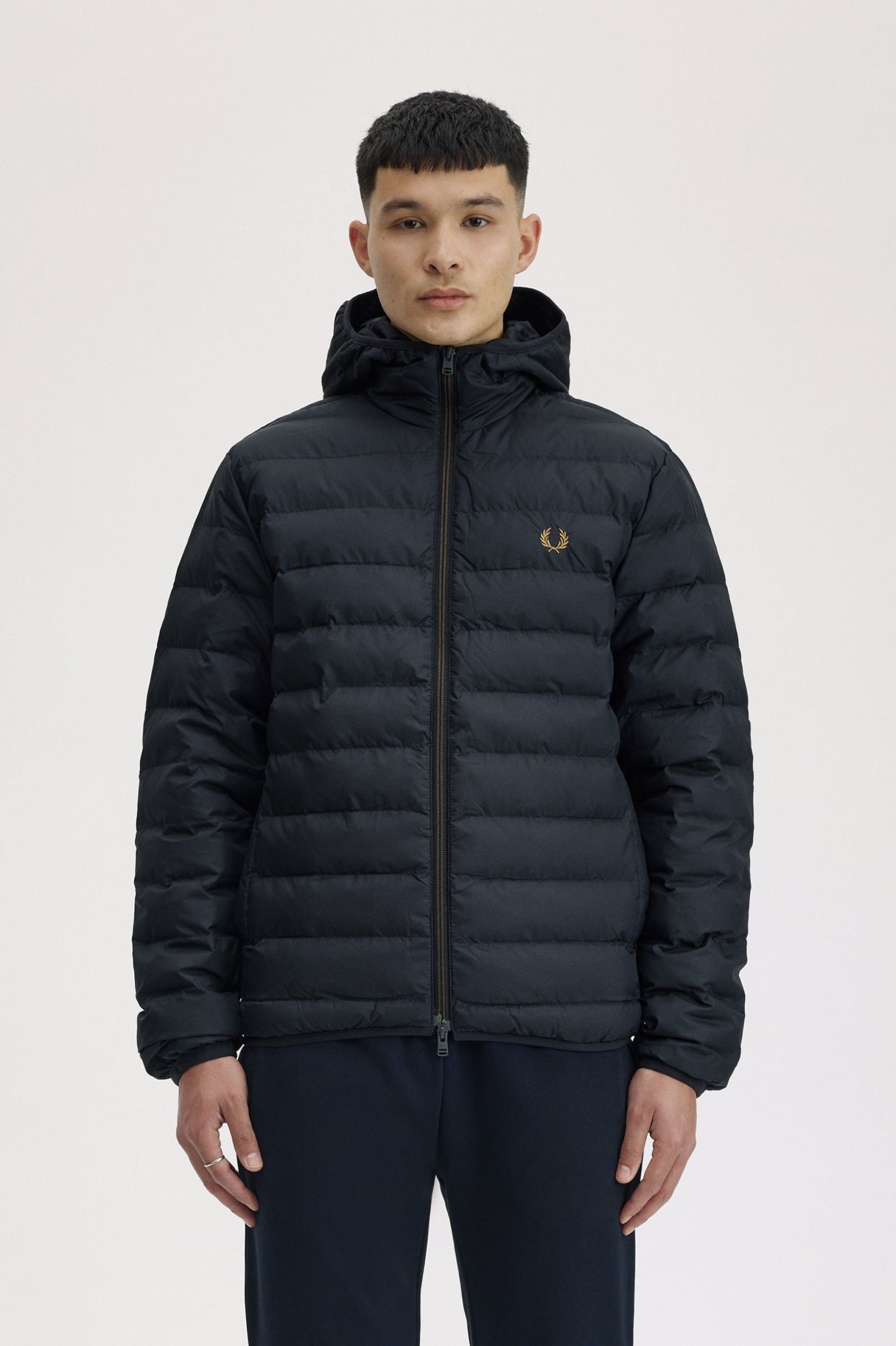 Casaco Homem FRED PERRY Puffer com Capuz