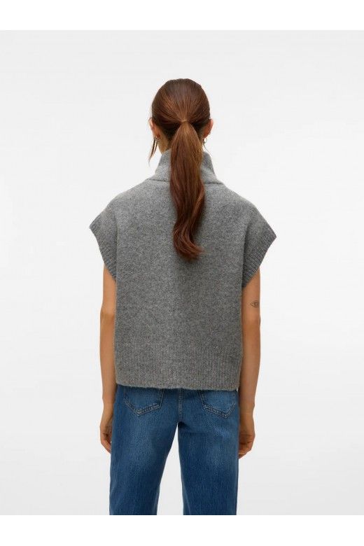 Colete Malha Mulher com Zip BANG VERO MODA