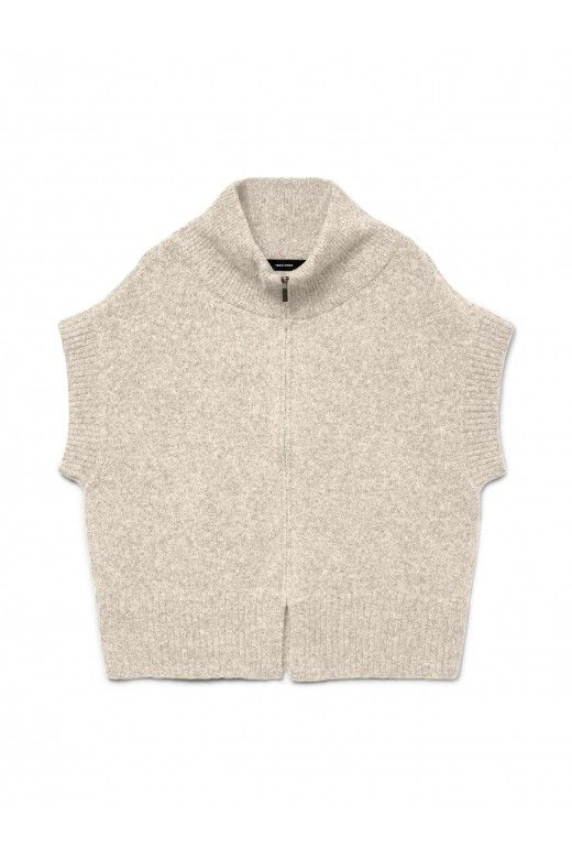 Colete Malha Mulher com Zip BANG VERO MODA