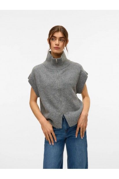 Colete Malha Mulher com Zip BANG VERO MODA