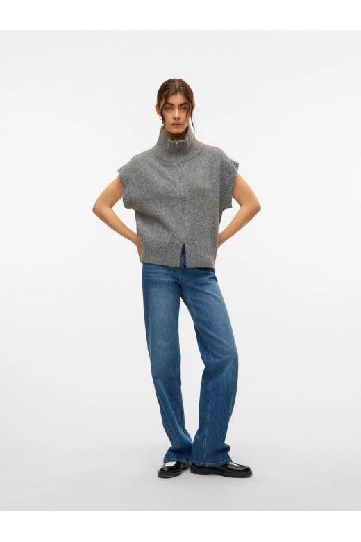 Colete Malha Mulher com Zip BANG VERO MODA