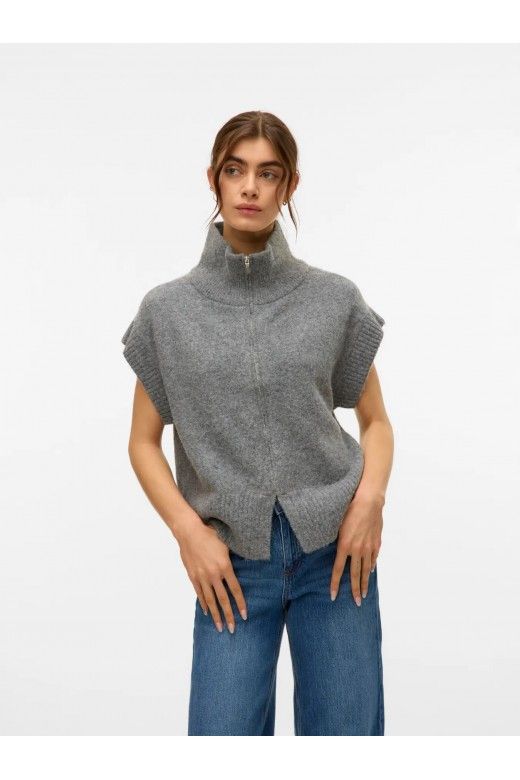 Colete Malha Mulher com Zip BANG VERO MODA