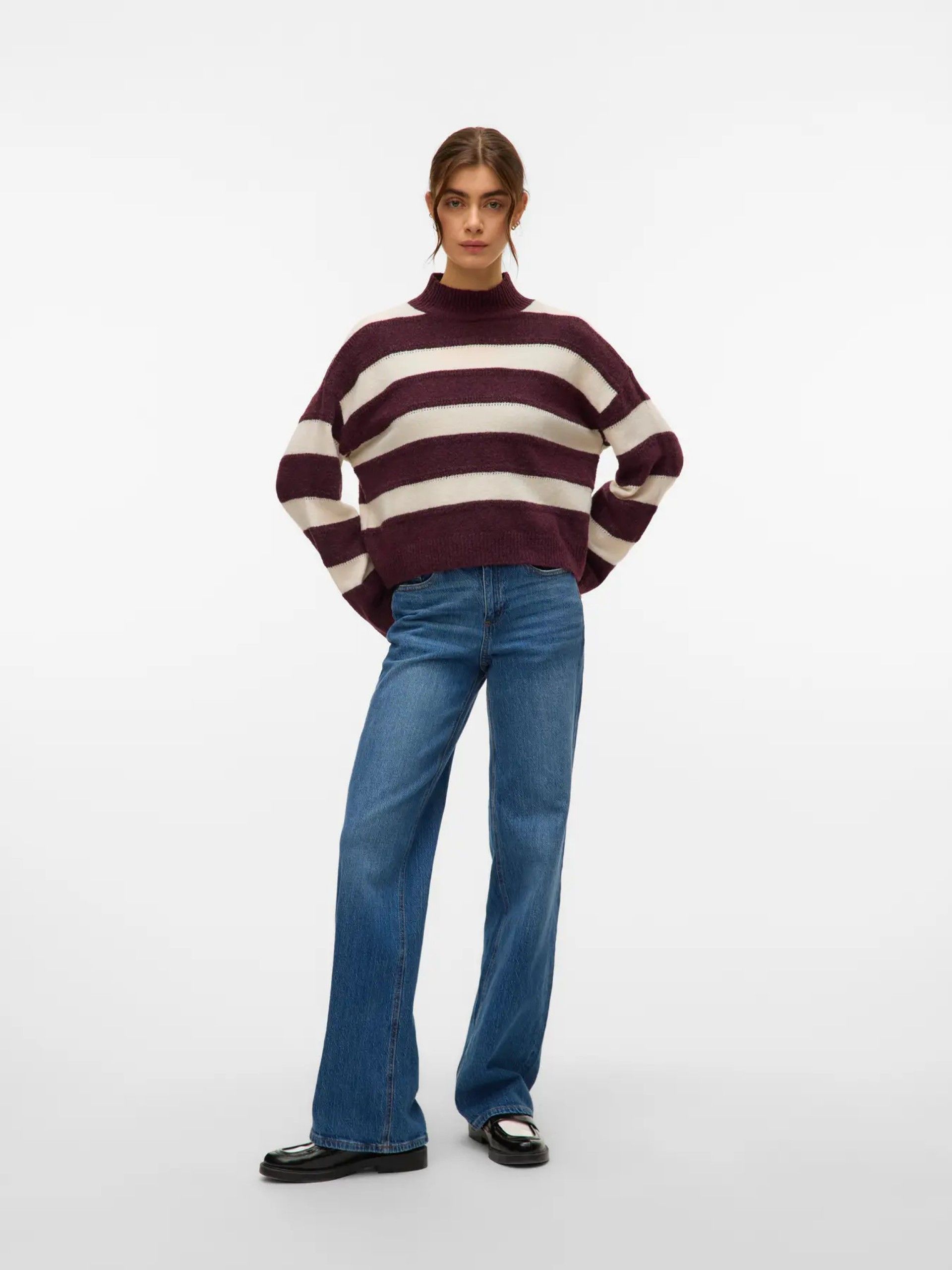 Camisola Mulher INEZ Curta M/Gola VERO MODA