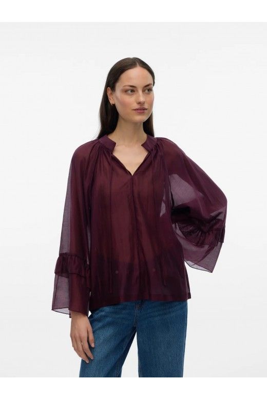 Blusa/TOP JENNA 7/8 Frill Vero Moda