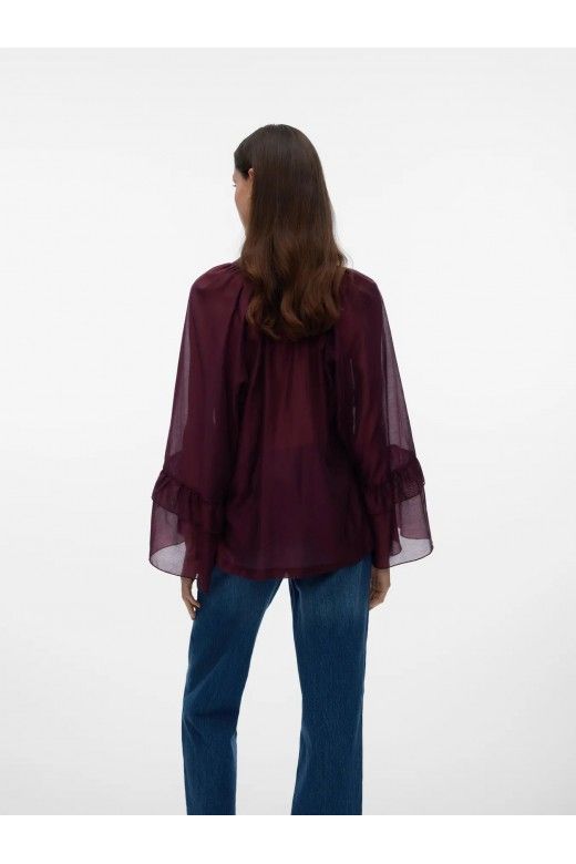Blusa/TOP JENNA 7/8 Frill Vero Moda