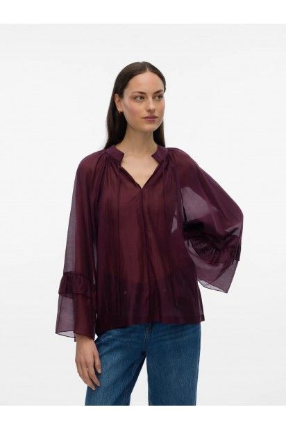 Blusa/TOP JENNA 7/8 Frill Vero Moda