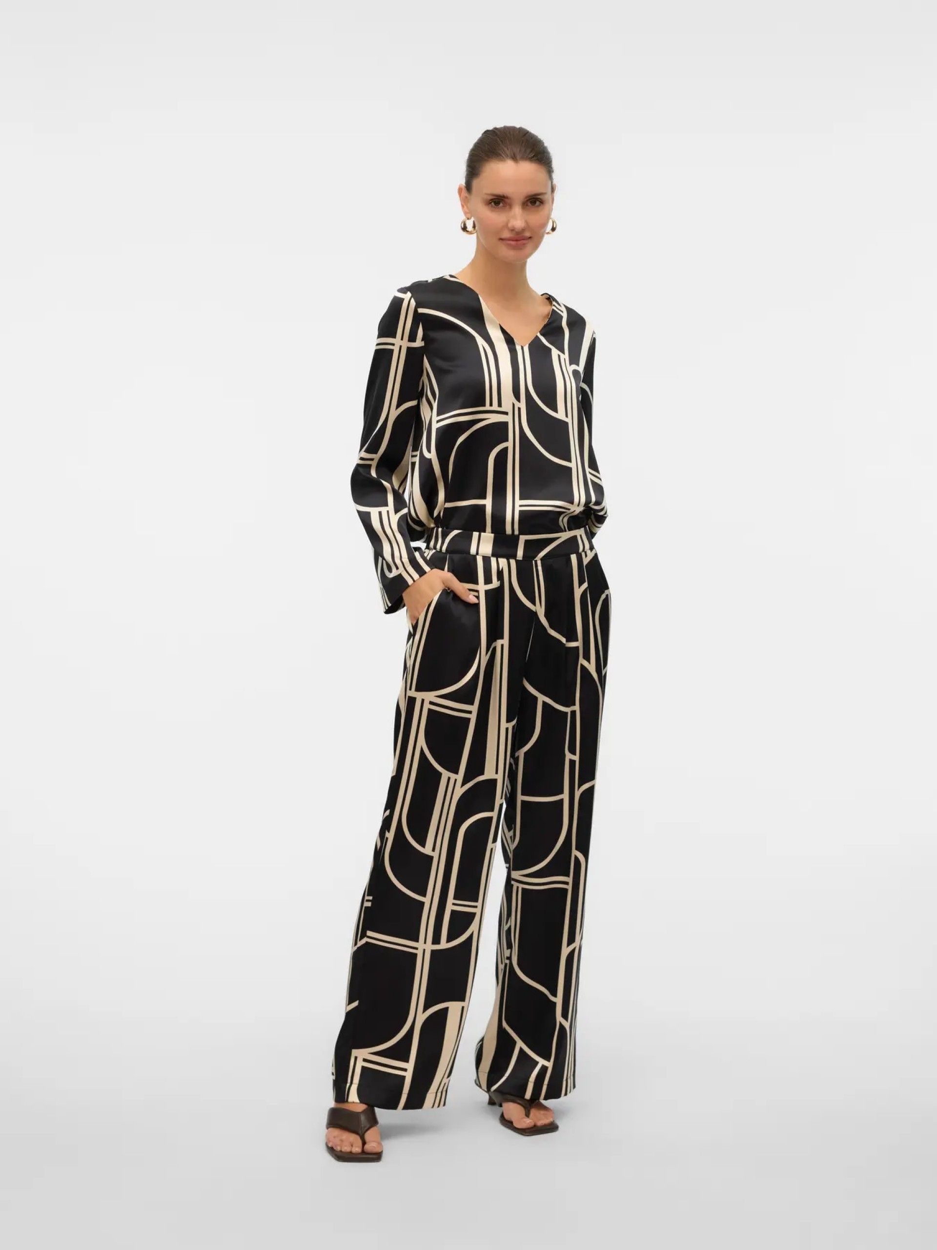 Calça Mulher HADLEY MW Print VERO MODA