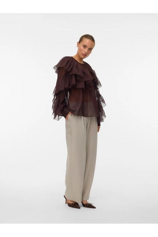 Top SABRINA Folhos VERO MODA