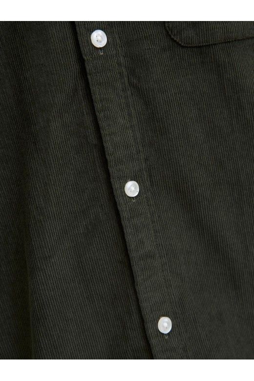 Camisa Comfort Fit em Bombazina Jack Jones Camisa Comfort Fit em Bombazina Jack Jones