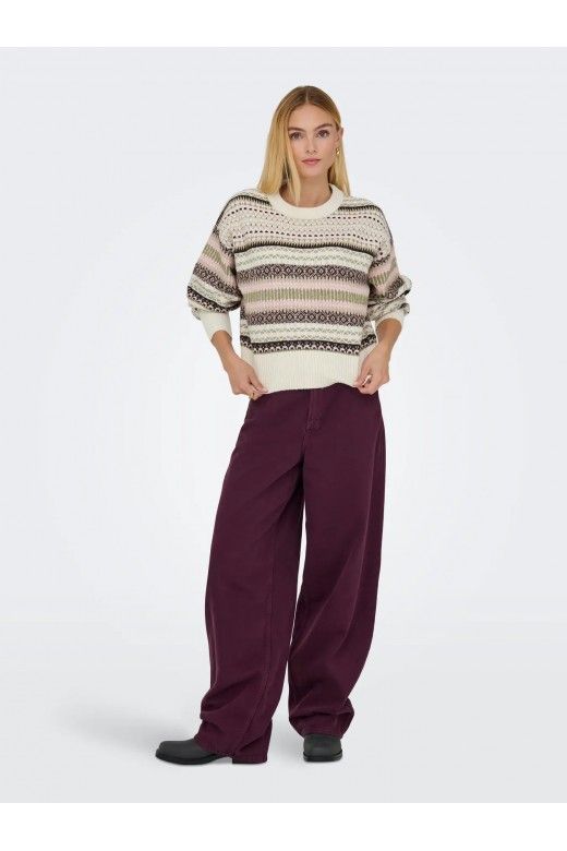 Camisola Mulher ARIANNE Jaquard ONLY Camisola Mulher ARIANNE Jaquard ONLY
