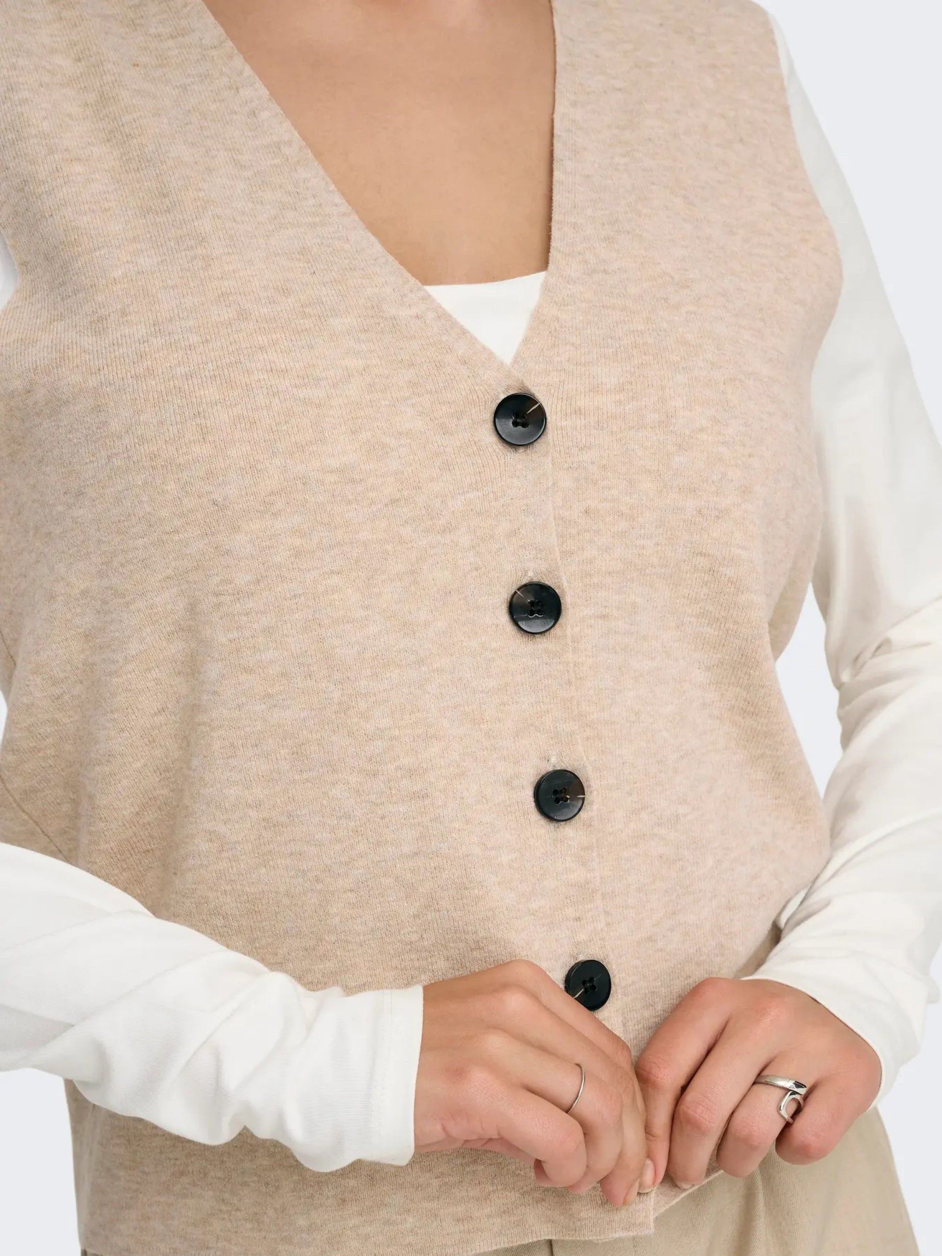 Colete Malha Mulher V BILLIE ONLY