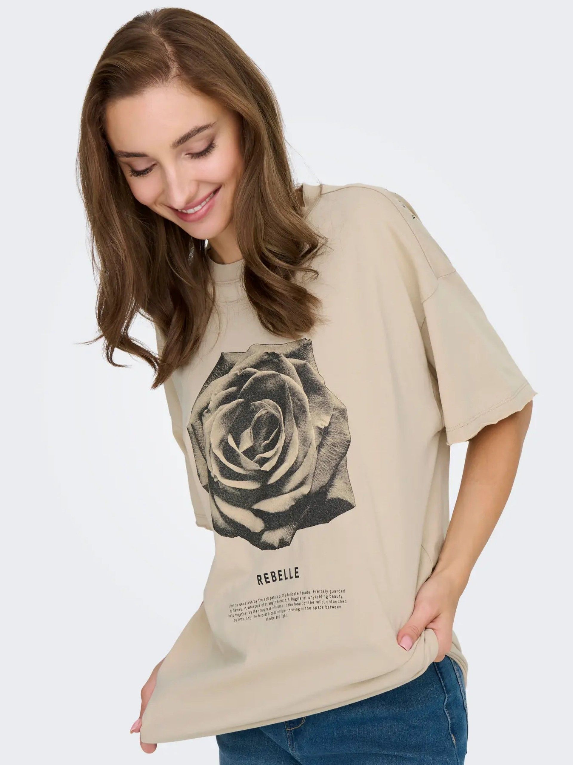 T-Shirt Mulher KINNA JRS Oversize ONLY