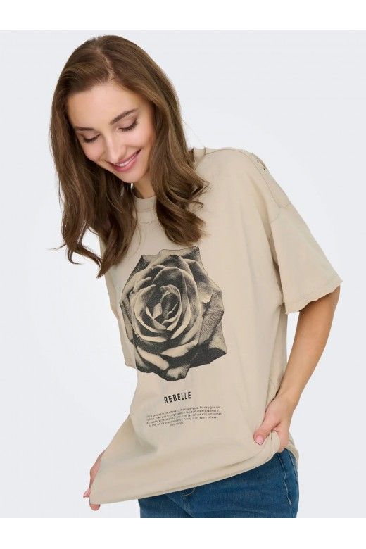 T-Shirt Mulher KINNA JRS Oversize ONLY T-Shirt Mulher KINNA JRS Oversize ONLY