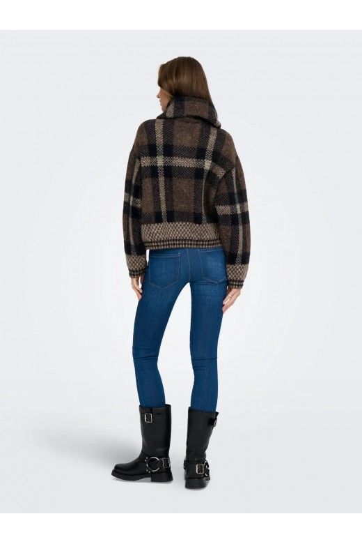 Casaco Malha Mulher MAROON com Zip ONLY Casaco Malha Mulher MAROON com Zip ONLY