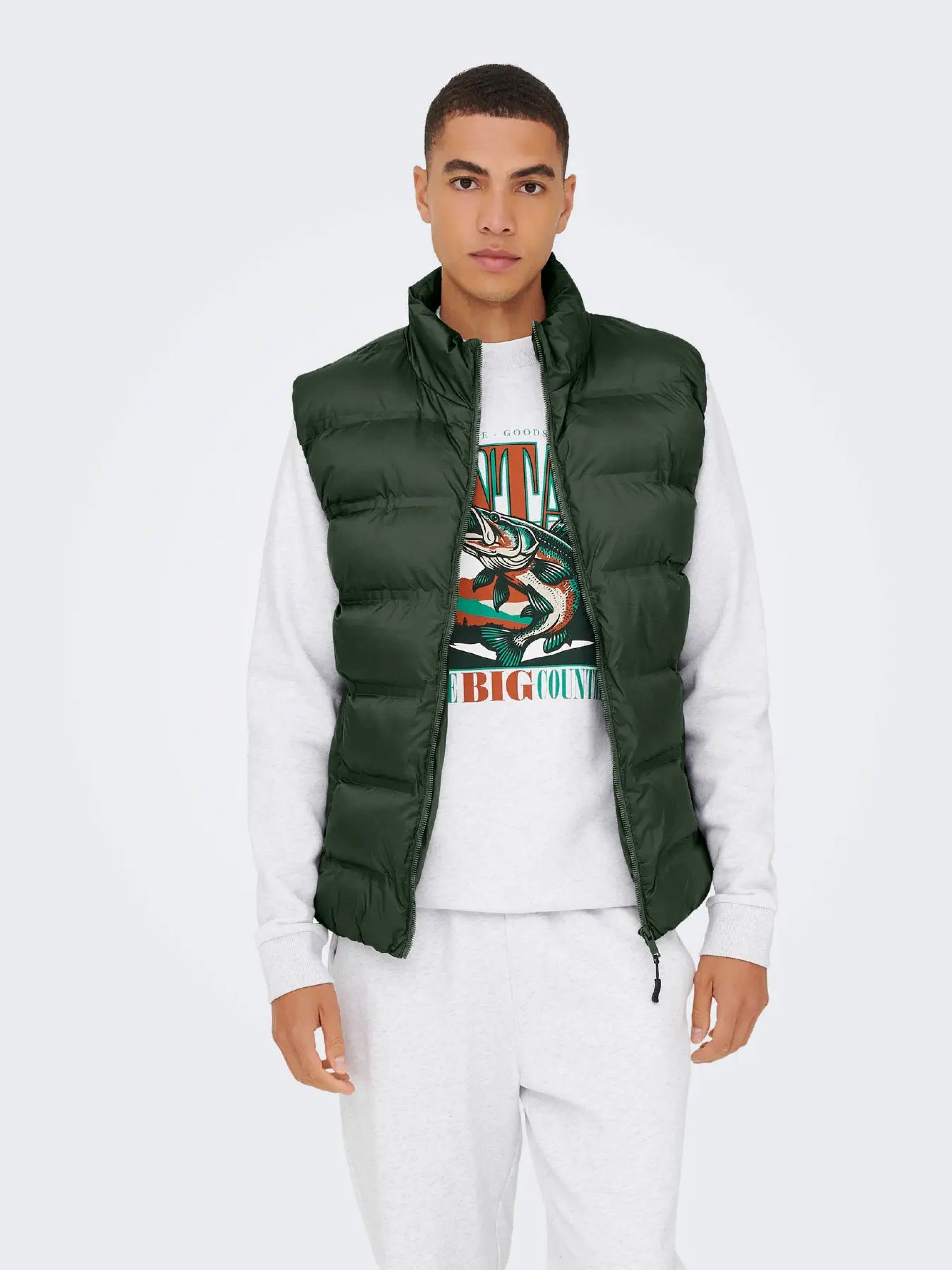 Colete UNION SEAMLESS PUFFER ONLY & SONS