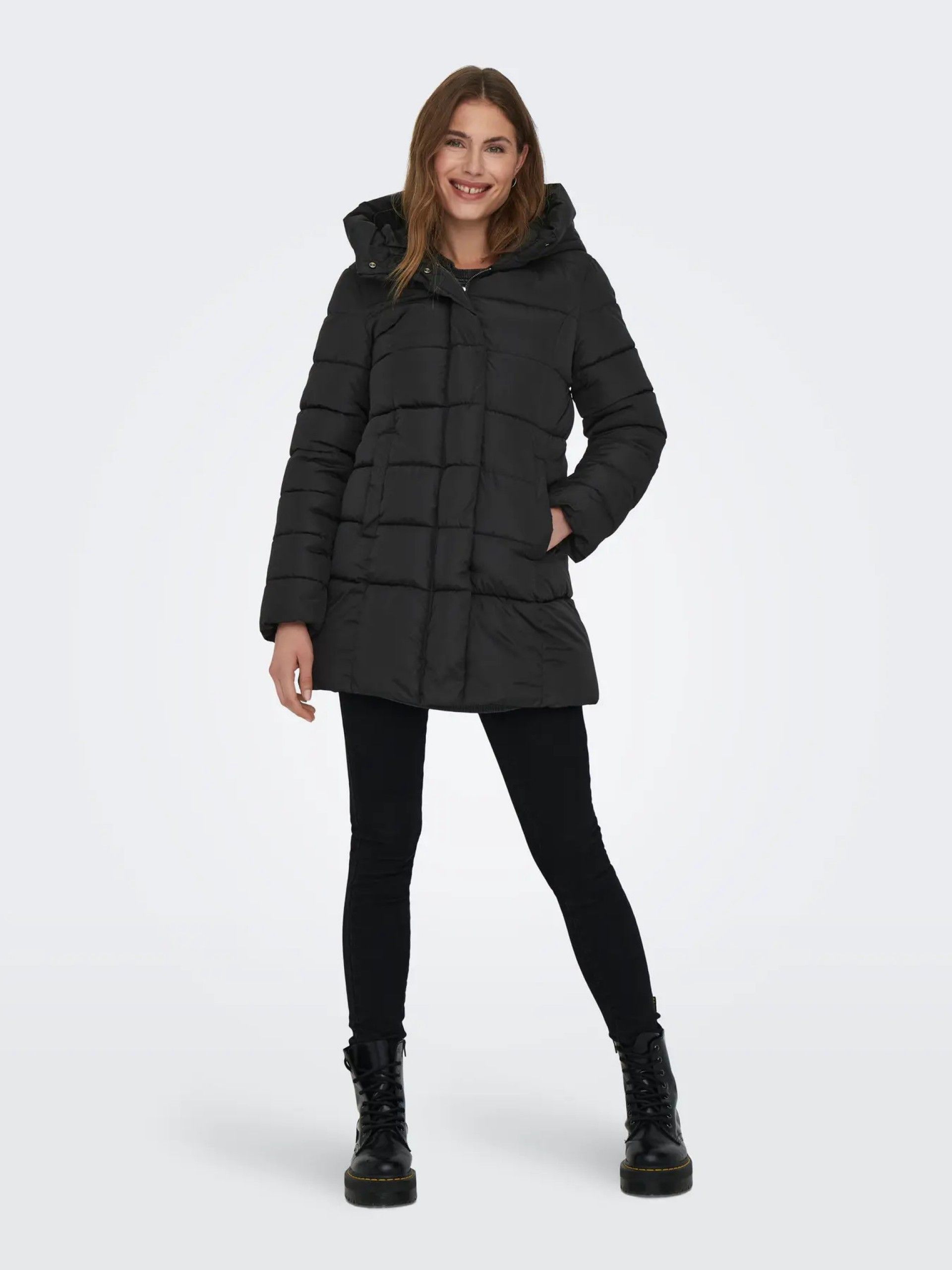 Casaco Mulher Puffer ONLY LINA com capuz