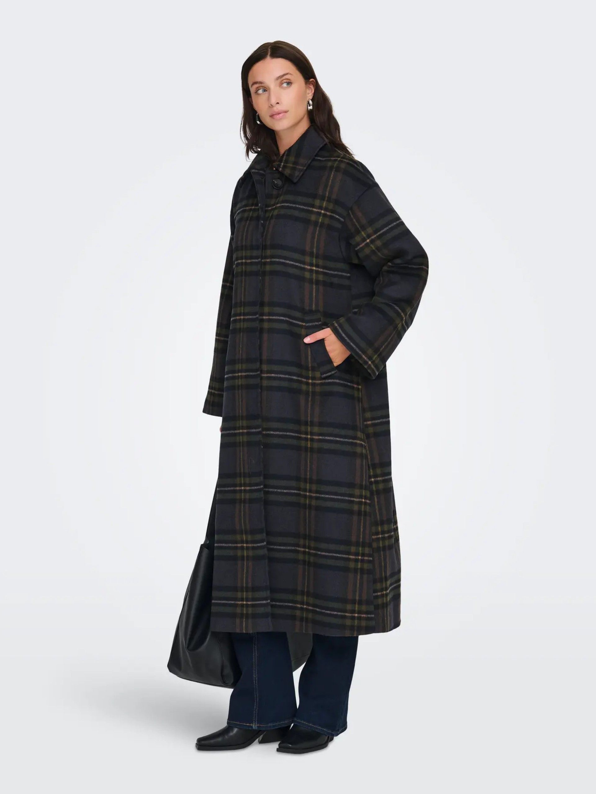 Casaco Mulher Xadrez Long BJORK ONLY