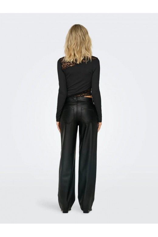 Calça Mulher Faux Leather KIRI HW STR ONLY Calça Mulher Faux Leather KIRI HW STR ONLY