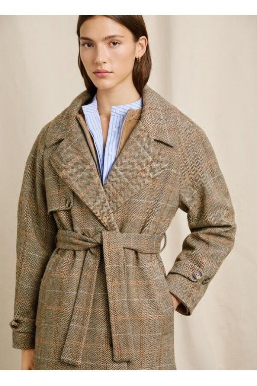 Casaco Mulher Pepe Jeans W11 TULSA WOOL Espinha Casaco Mulher Pepe Jeans W11 TULSA WOOL Espinha
