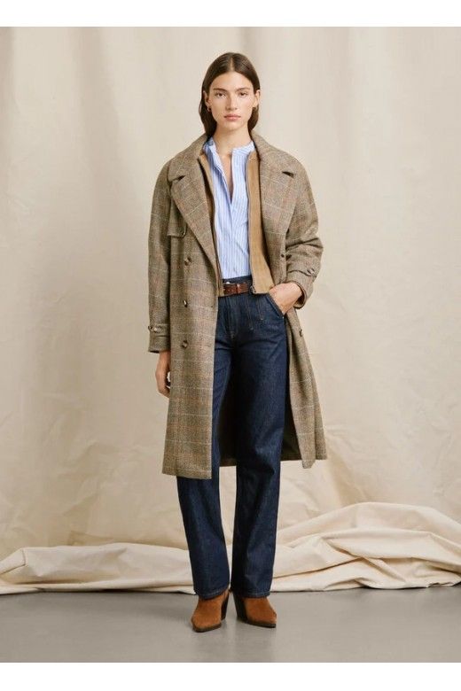 Casaco Mulher Pepe Jeans W11 TULSA WOOL Espinha Casaco Mulher Pepe Jeans W11 TULSA WOOL Espinha