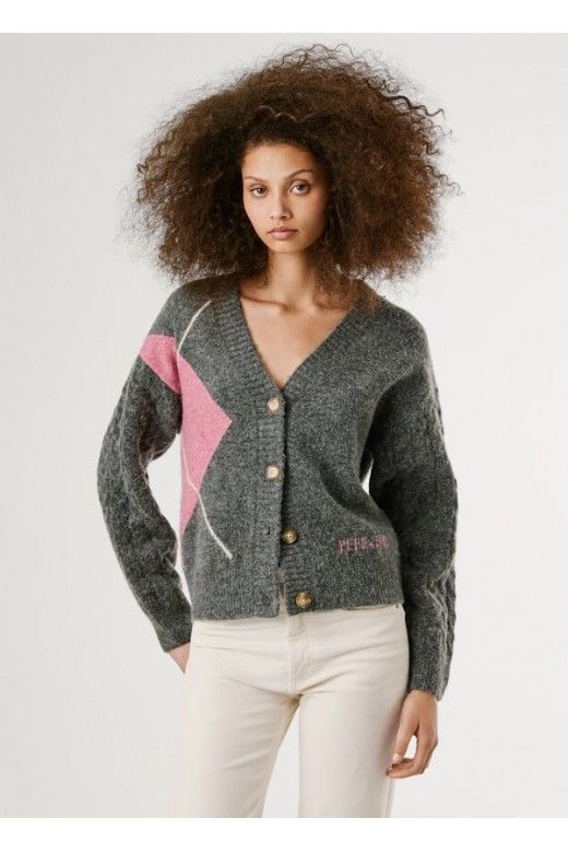 Casaco Malha V CECILY Cardigan PL7000038 Pepe Jeans Casaco Malha V CECILY Cardigan PL7000038 Pepe Jeans