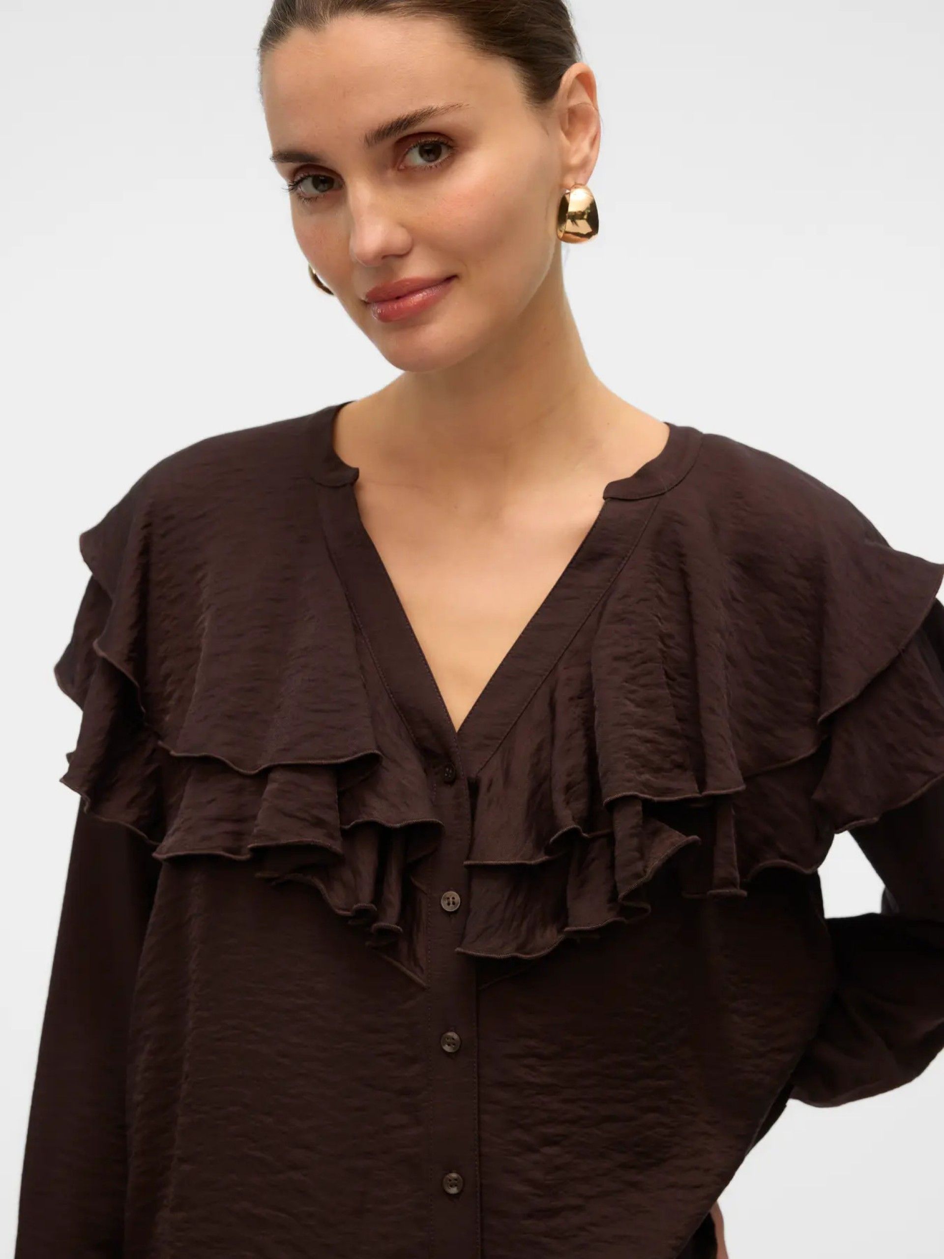 Top Blusa LIZZI Folhos VERO MODA