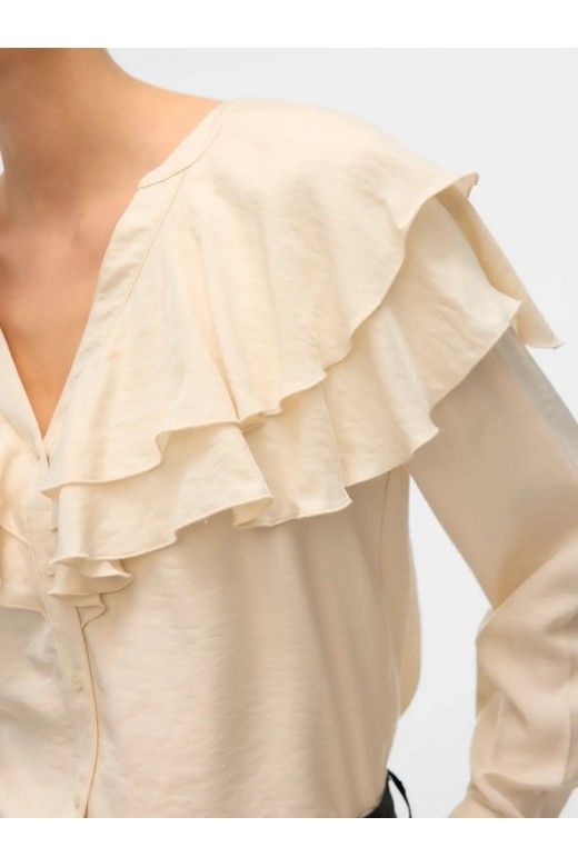 Top Blusa LIZZI Folhos VERO MODA Top Blusa LIZZI Folhos VERO MODA