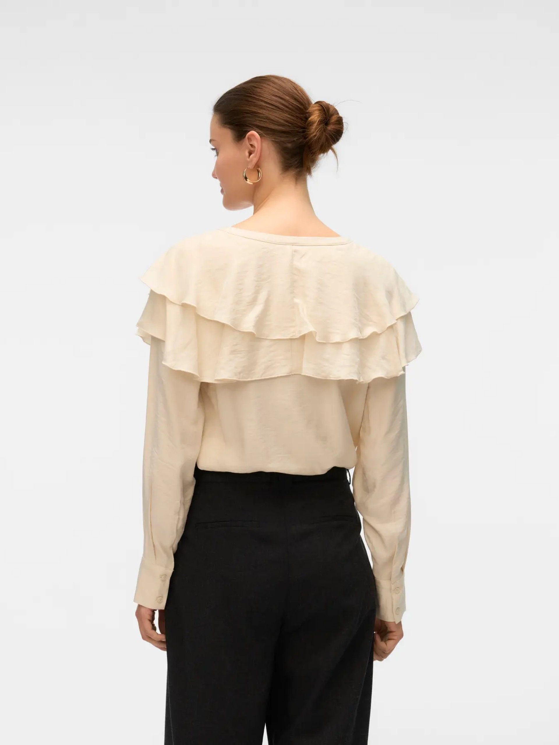 Top Blusa LIZZI Folhos VERO MODA