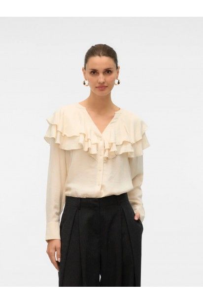 Top Blusa LIZZI Folhos VERO MODA