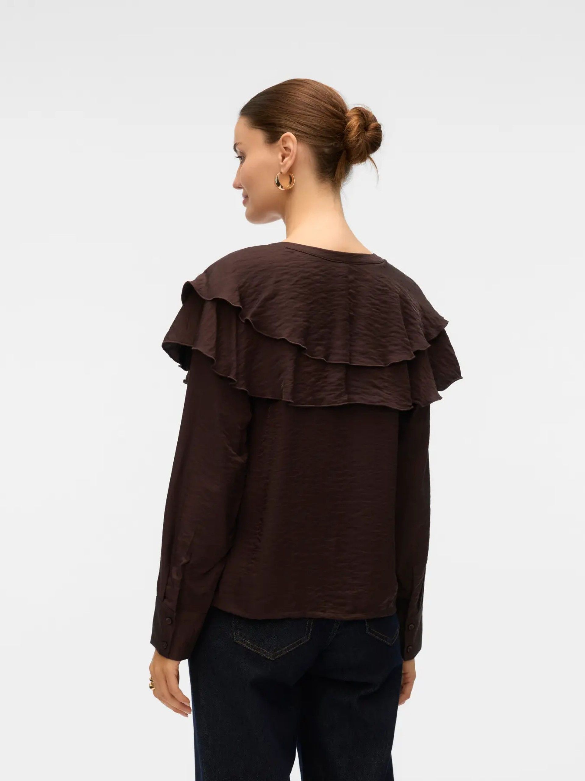 Top Blusa LIZZI Folhos VERO MODA