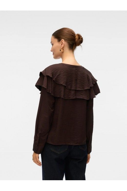 Top Blusa LIZZI Folhos VERO MODA Top Blusa LIZZI Folhos VERO MODA