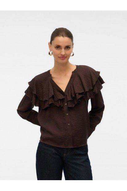 Top Blusa LIZZI Folhos VERO MODA