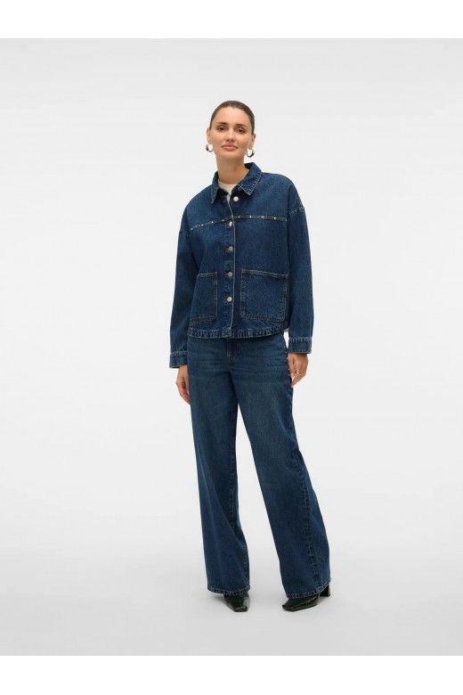 Camisa Jeans Mulher JAMIE VERO MODA Camisa Jeans Mulher JAMIE VERO MODA