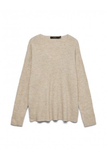 Camisola V Mulher CREWLEFILEGLITTER VERO MODA