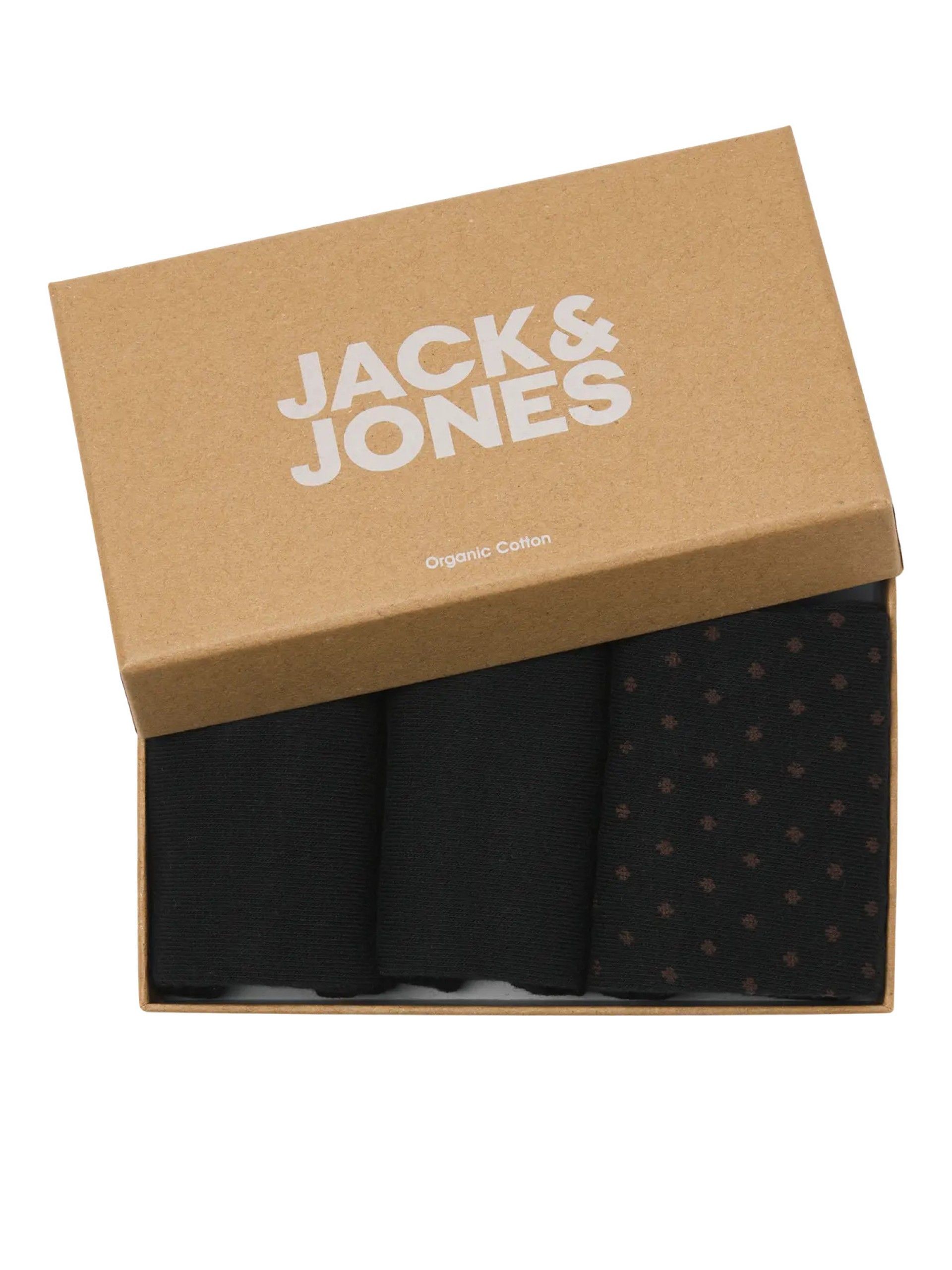 Meias Homem Organic caixa Pack 3 Jack Jones