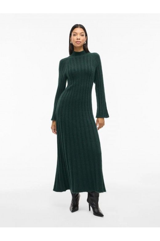 Vestido Malha CLEO Gola Subida VILA Vestido Malha CLEO Gola Subida VILA