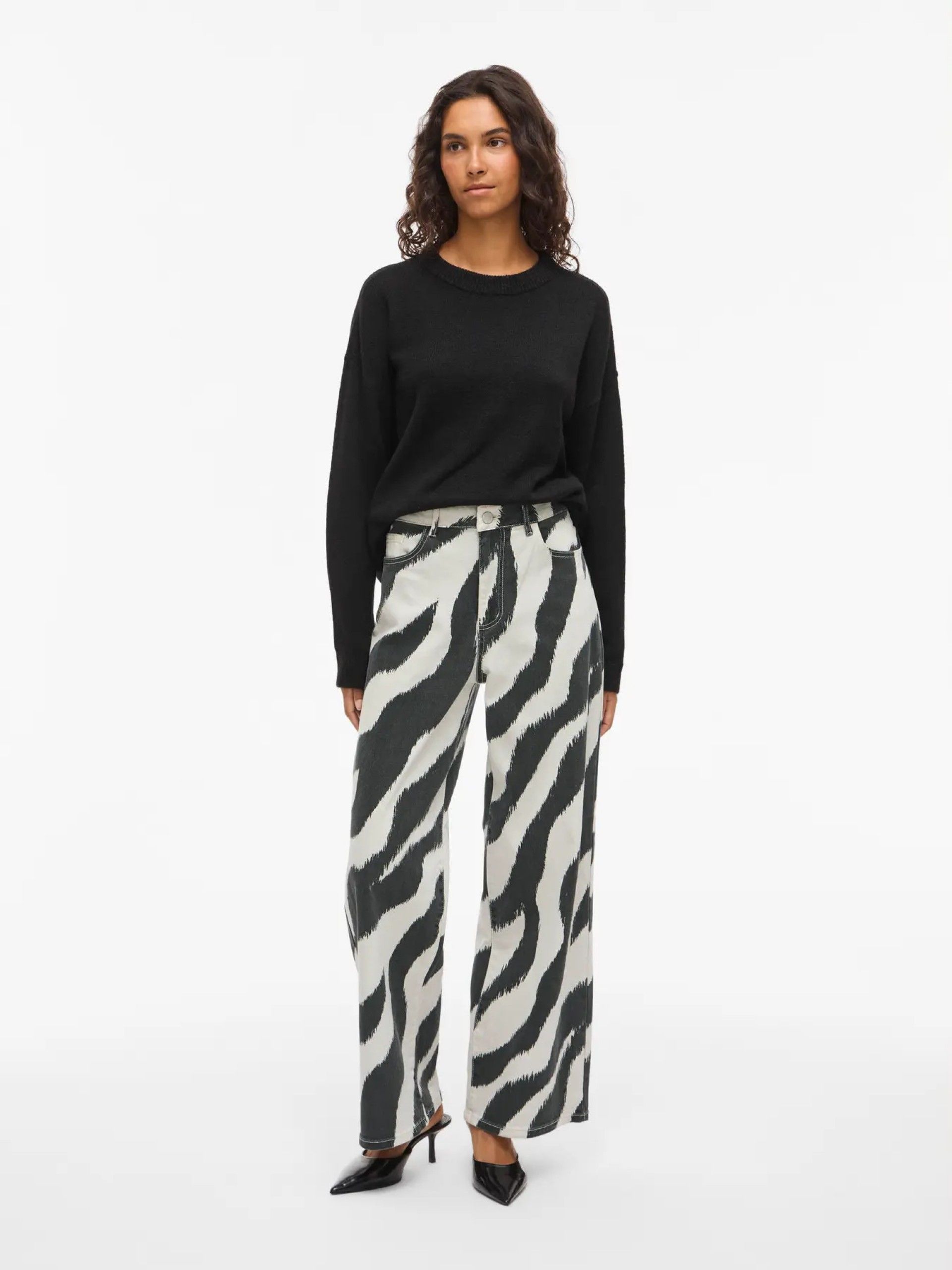 Calça Mulher Jeans FREYA ZENSA Print VILA