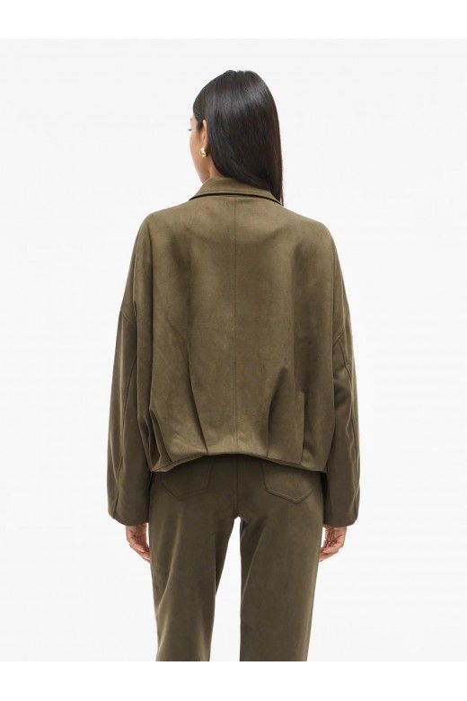 Casaco Mulher curto Faux Suede VIRAL VILA Casaco Mulher curto Faux Suede VIRAL VILA