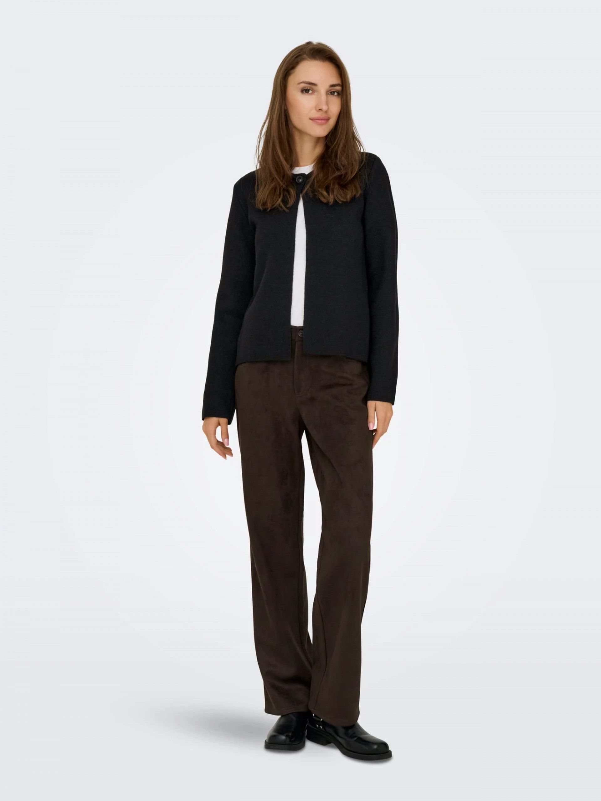 Casaco Mulher Malha Curto ANNELI Button ONLY