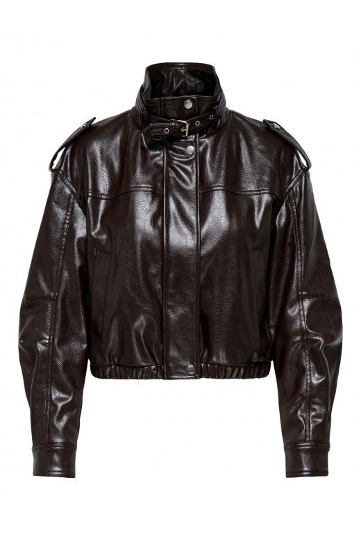 Blusão Faux Leather curto SANA ONLY Blusão Faux Leather curto SANA ONLY