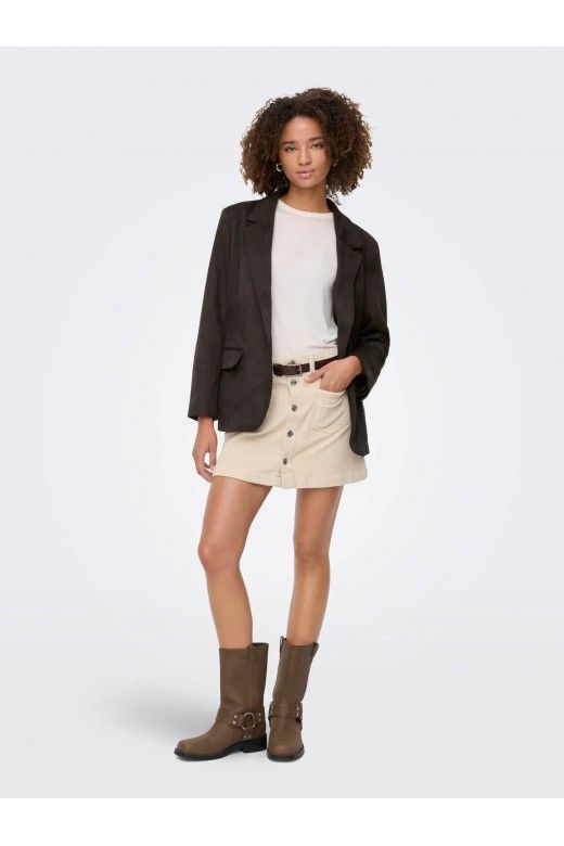 Blaser Mulher Faux Suede INA ONLY Blaser Mulher Faux Suede INA ONLY