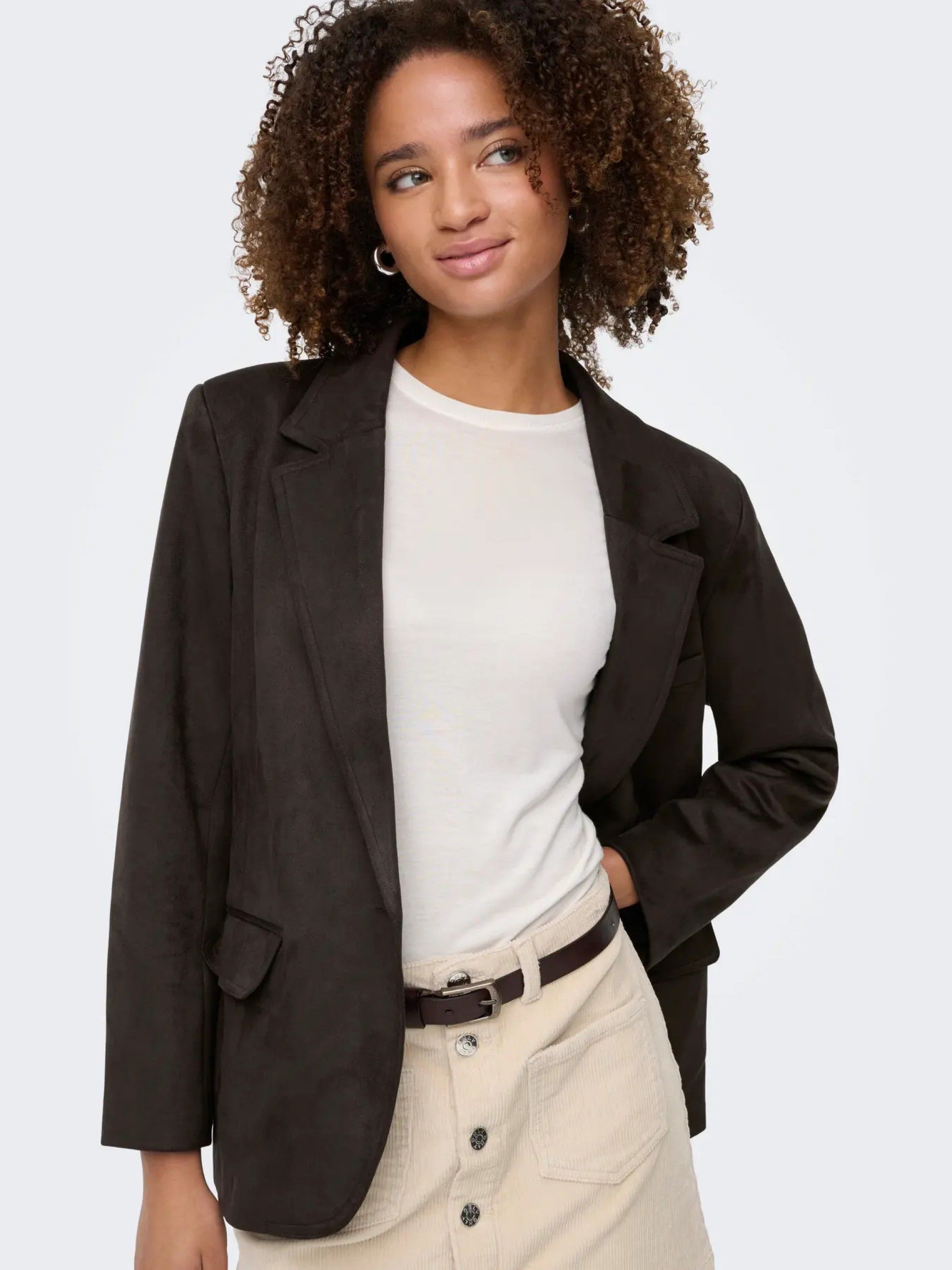 Blaser Mulher Faux Suede INA ONLY