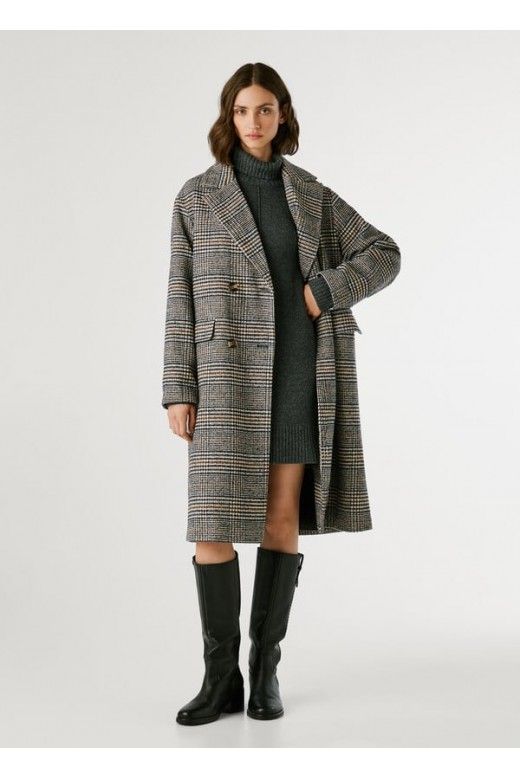 Casaco Mulher Pepe Jeans Xadrez TASHA PL4024373 Casaco Mulher Pepe Jeans Xadrez TASHA PL4024373